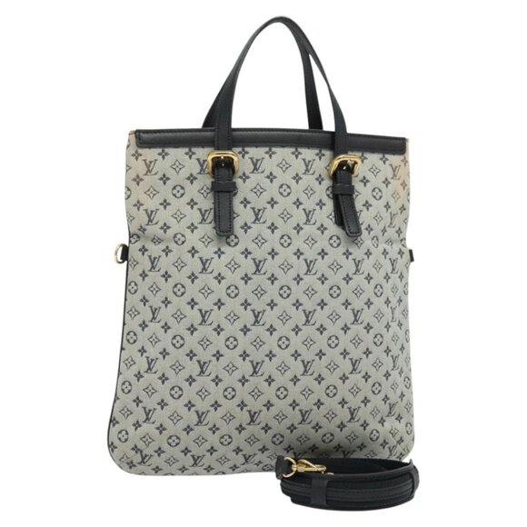LOUIS VUITTON Monogram Mini Françoise Tote Bag 2way Blue M92208 LV Auth - Picture 2 of 15
